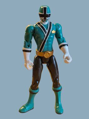 10/$25 Bandai 2011 Power Rangers Samurai Mike Green Ranger 4.25"